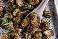 Crispy Roasted Brussels Sprouts with Balsamic Glaze
