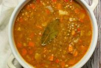 Traditional Spanish Lentil Stew with Chorizo