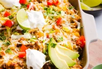 High-Protein Cheesy Taco Potato Casserole