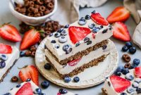 Gluten-Free Vegan Mixed Berry Cheesecake Bars