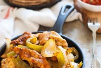 Sheet Pan Chicken Fajitas with Peppers and Onions