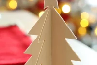 DIY 3D Wooden Christmas Tree with Cricut Maker