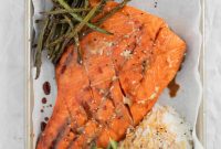 Baked Teriyaki Salmon with 2 Ingredients in 15 Minutes