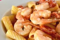 Creamy Baked Feta Pasta with Garlic Shrimp