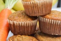 Moist Banana-Carrot Muffins with Raisins