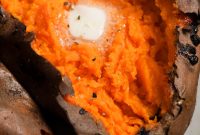 Air Fryer Baked Sweet Potato with Crispy Skin