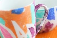 DIY Father’s Day Mug and Bowl Gift with Tape Resist