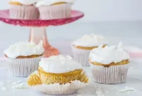 Gluten-Free Coconut Cupcakes with Fluffy Frosting