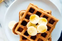 Crispy Gluten-Free Banana Oat Waffles