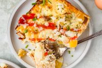 Cheesy Loaded Hashbrown Casserole with Bacon