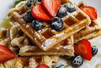 Gluten Free Mochi Waffles with Crispy Chewy Texture