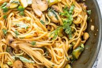 Sweet and Spicy Asian Noodles with Garlic Chili Sauce
