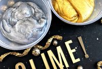 Silver and Gold New Years Eve Party Slime