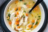 Lemon Chicken Rice Soup Recipe