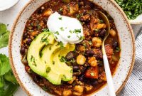 One-Pot Quinoa and Black Bean Chili