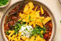 Classic Ground Beef Chili Recipe with Beans