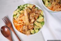 Honey Teriyaki Salmon Sushi Bowl
