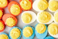 Red White and Blue Deviled Eggs for Patriotic Parties
