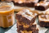Espresso Cheesecake Brownies with Coffee Swirl