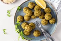 Crispy Oven Baked Pistachio Falafel Recipe