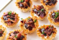 Fig Jam Bacon and Goat Cheese Phyllo Cups