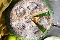 Moist Pear Almond Cake with Fresh Pears