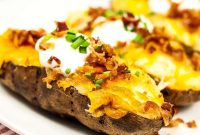 Cheesy Air Fryer Twice-Baked Potatoes