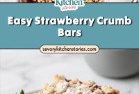 Classic Strawberry Crumb Bars Recipe with Jam Filling