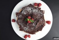 Chocolate Ganache Tart with Raspberry Caramel Shortbread