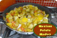 Mexican Potato Skillet with Peppers and Spices