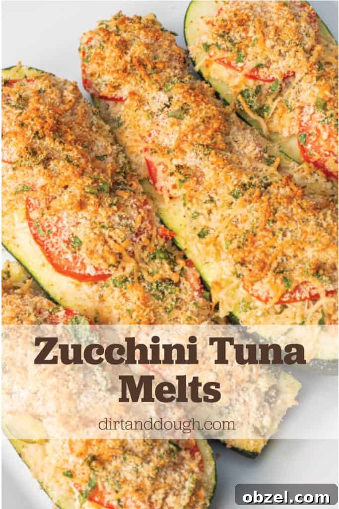 Baked Cheesy Zucchini Tuna Melts 2 Zucchini Tuna Melt