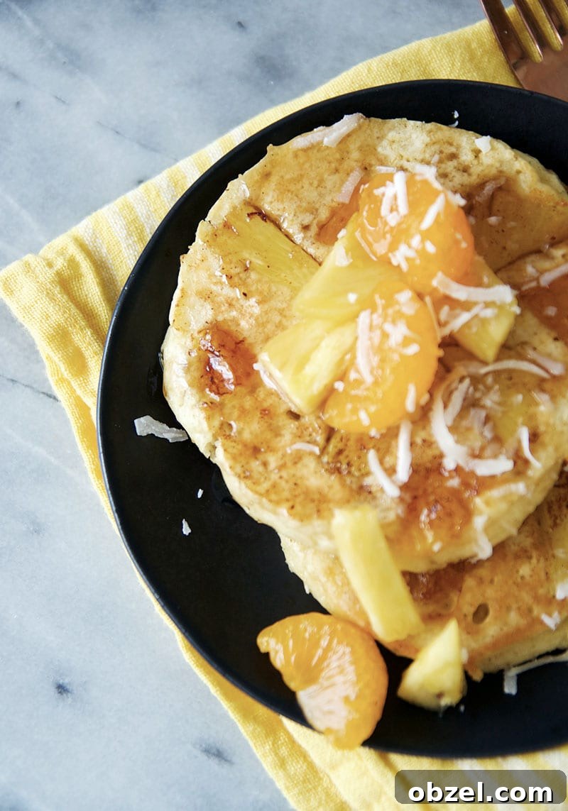 Hawaiian Pancakes with Pineapple Salad 3 img 10085 2