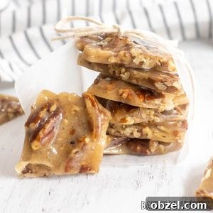 Old Fashioned Pecan Brittle Recipe 13 old fashioned pecan brittle stacked up and wrapped with parchment paper and string