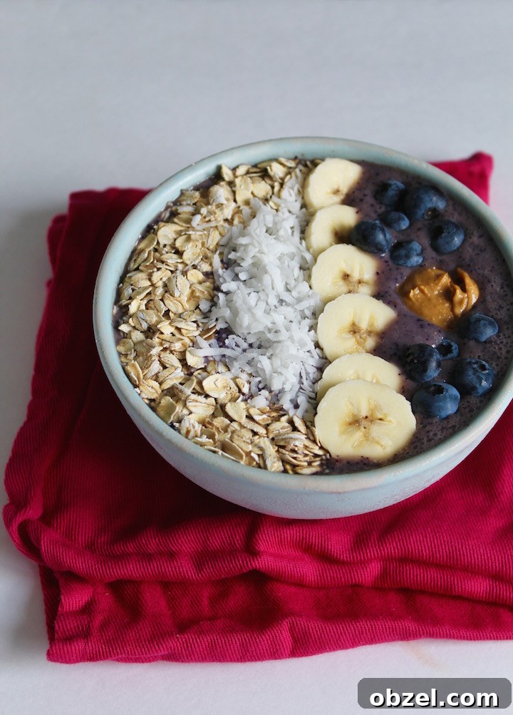 Budget Acai Smoothie Bowl Recipe 5 Smoothie Bowl Recipe in Blue Bowl