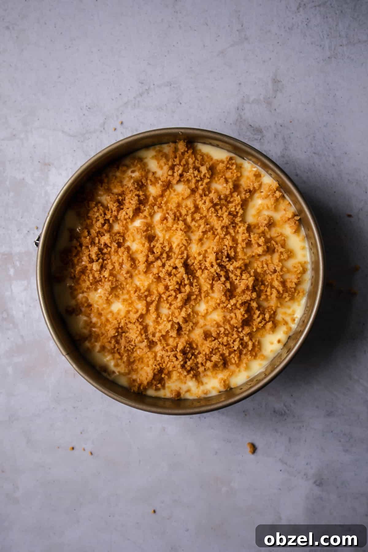 Banoffee Cream Pie with Dulce de Leche and Bananas 7 graham cracker crumbs spread on top of the pudding layer of banofee pie