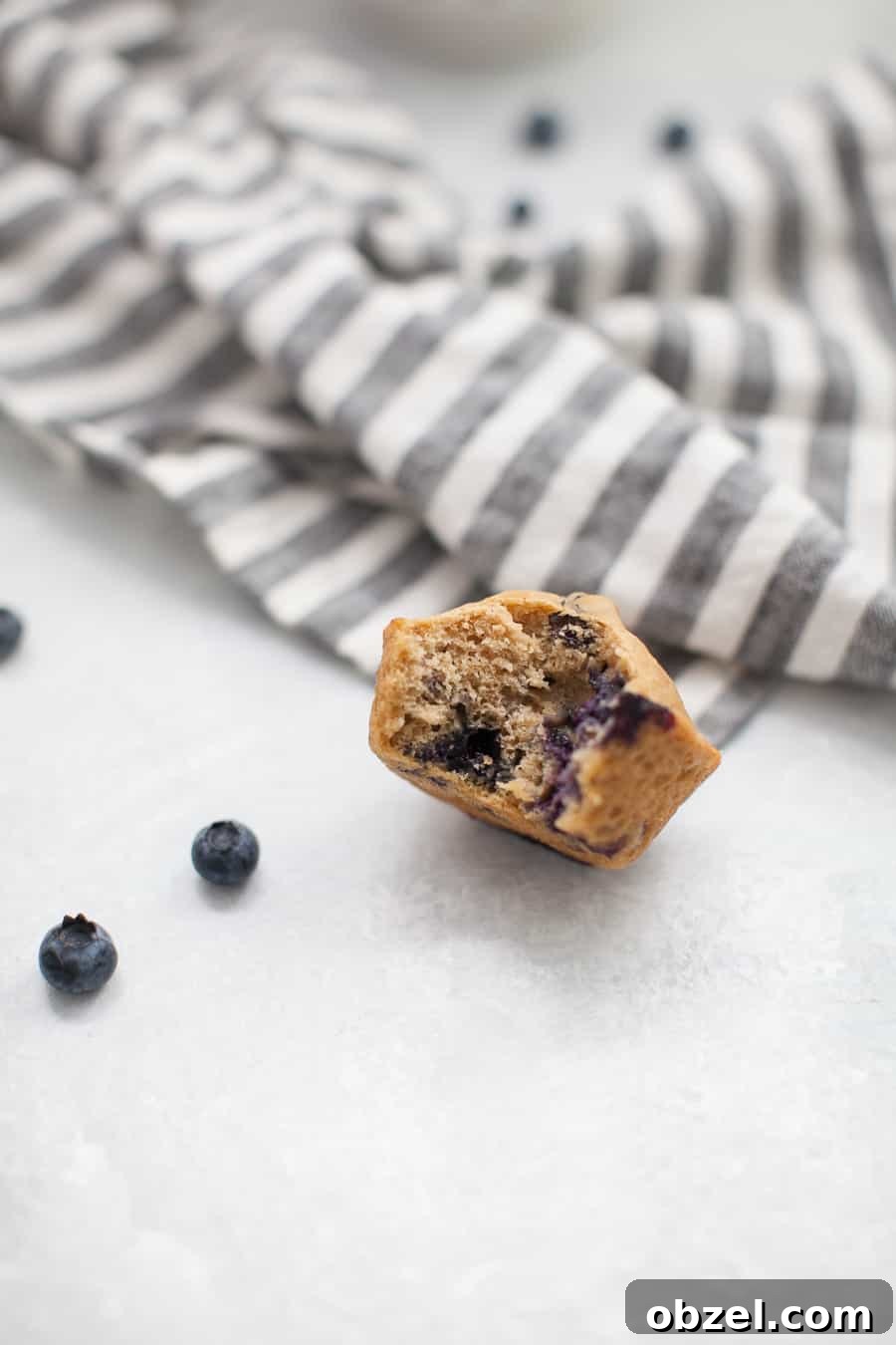 Zesty Lemon Blueberry Muffins Recipe 5 Lemon blueberry muffin close-up
