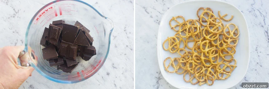 Chocolate Covered Pretzels in 10 Minutes 3 Chocolate and pretzels for making chocolate covered pretzels