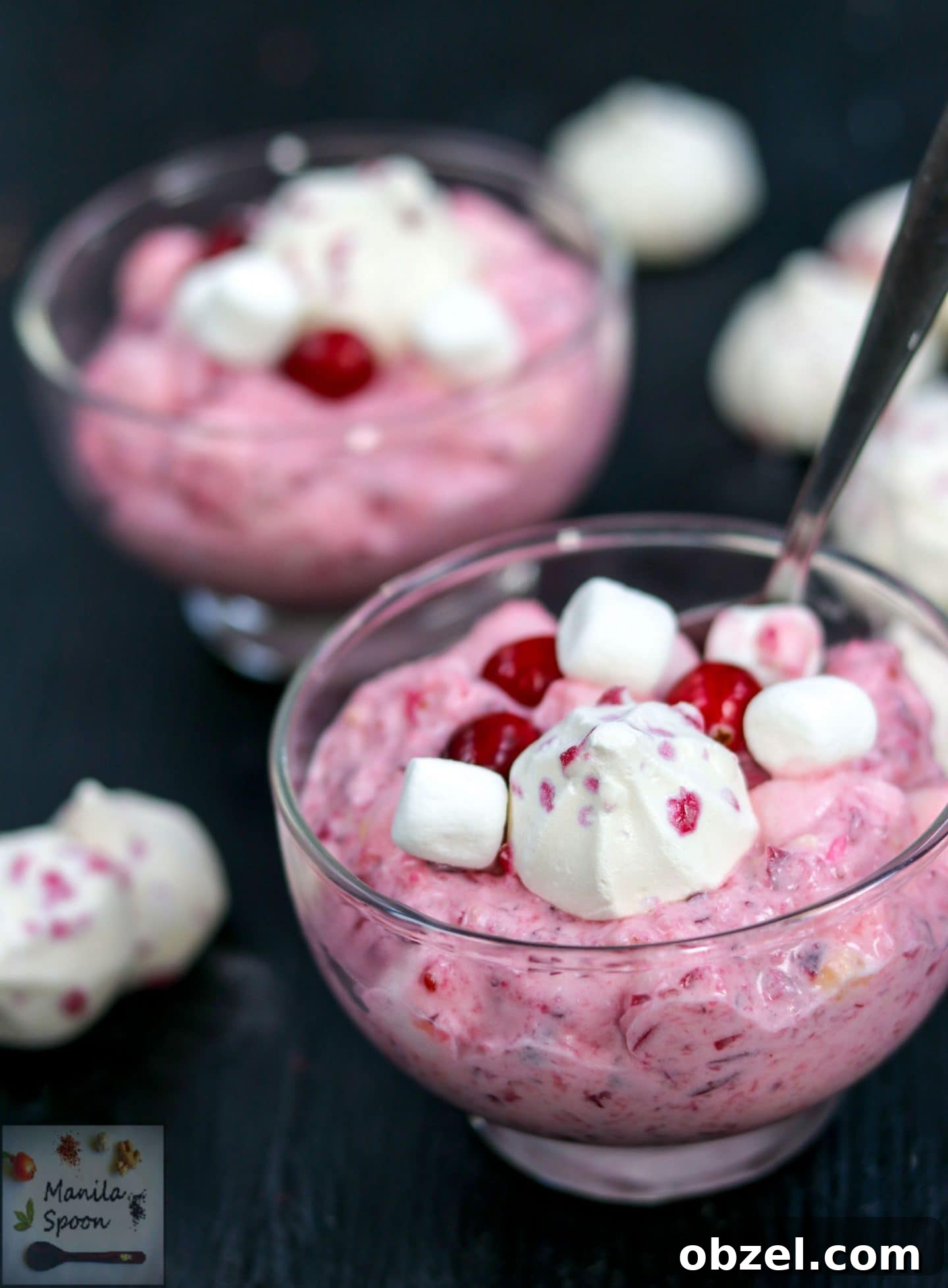 Cranberry and Meringue Fluff