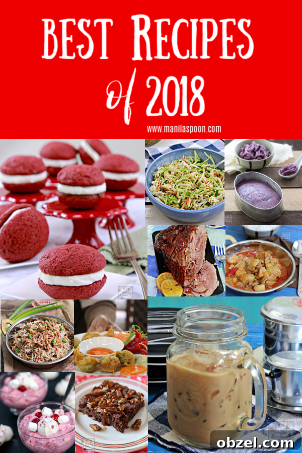 Most Popular Recipes of 2018 15 Cookbook and recipe roundup graphic