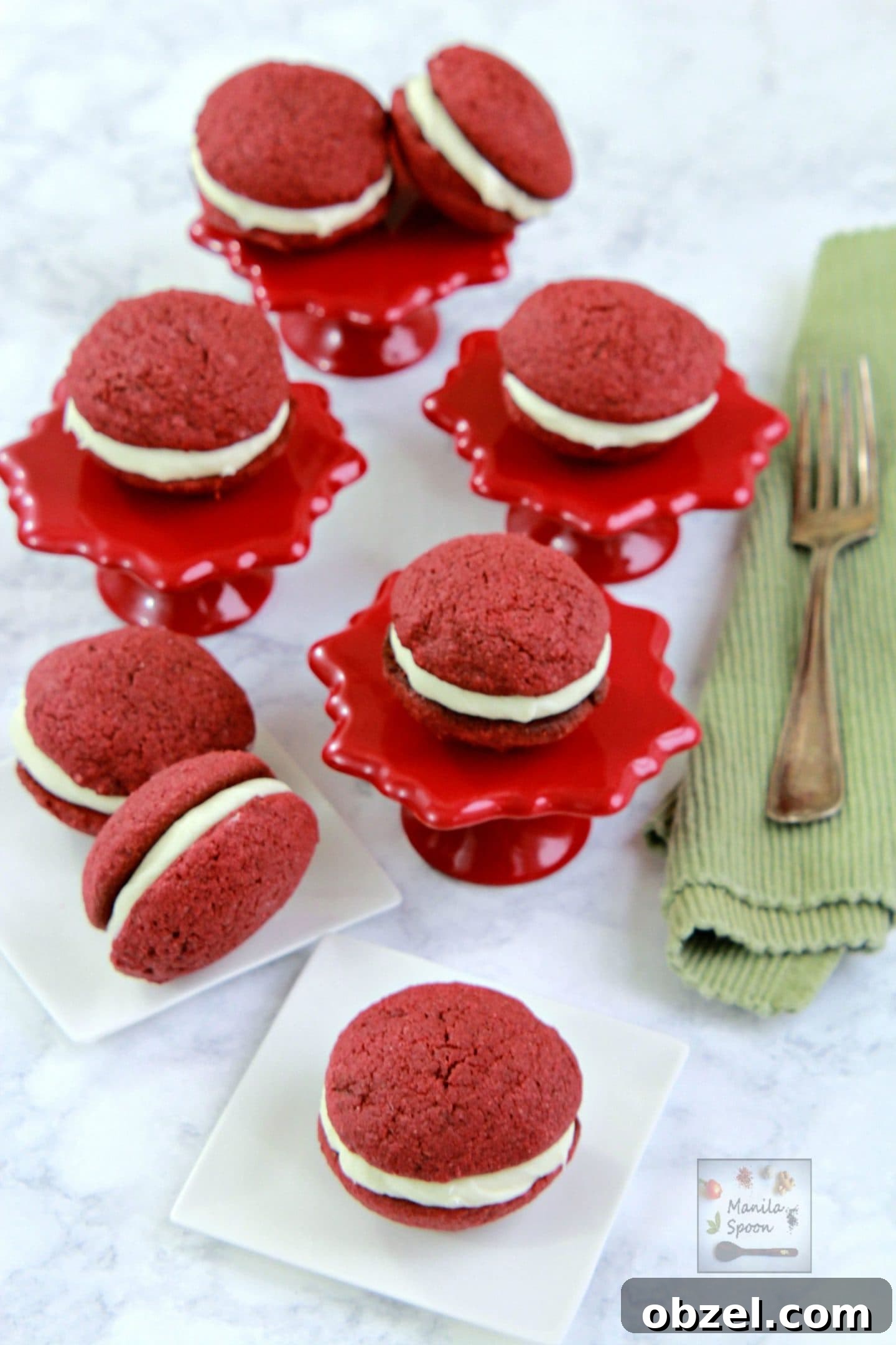 Red Velvet Whoopie Pies