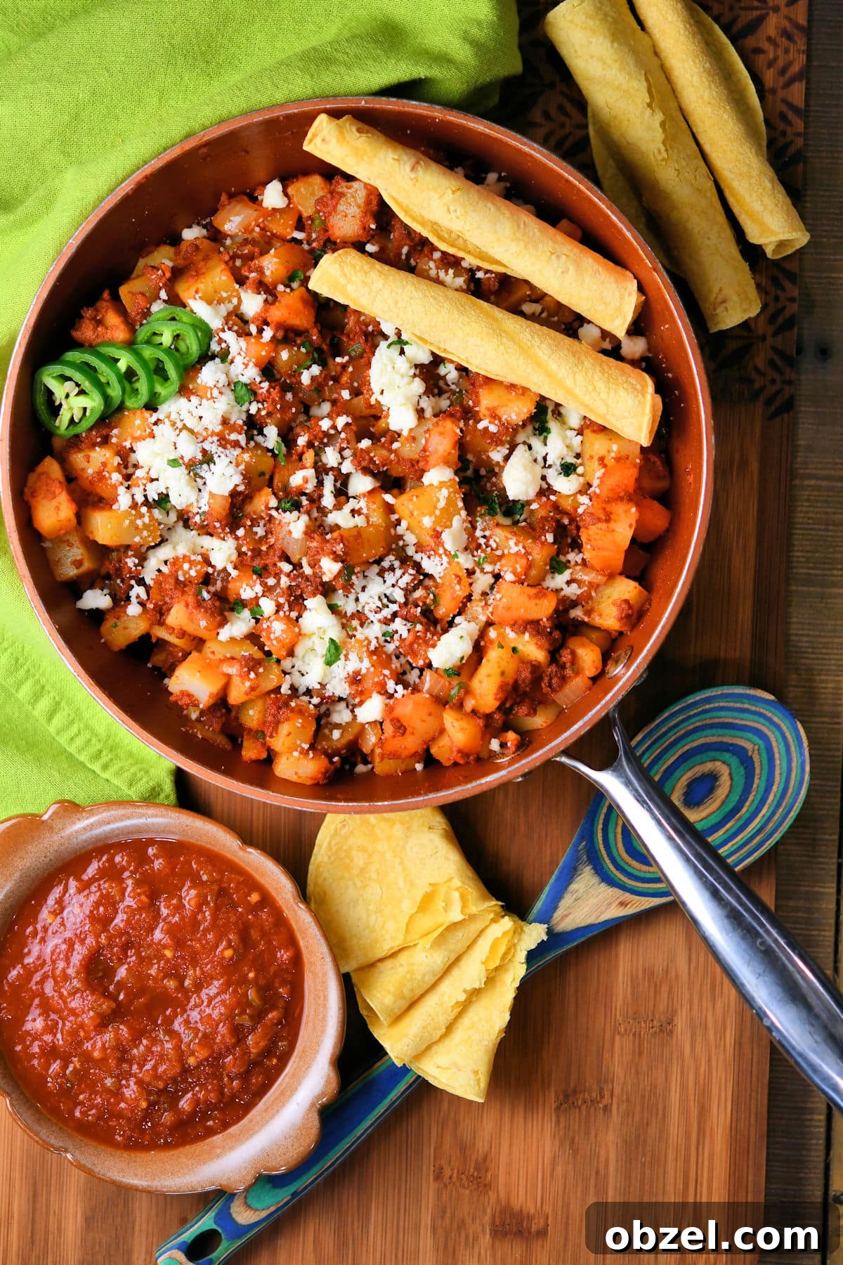 Mexican Chorizo and Potato Breakfast Skillet 2 24Bite: Chorizo and Potatoes Mexican Breakfast recipe by Christian Guzman