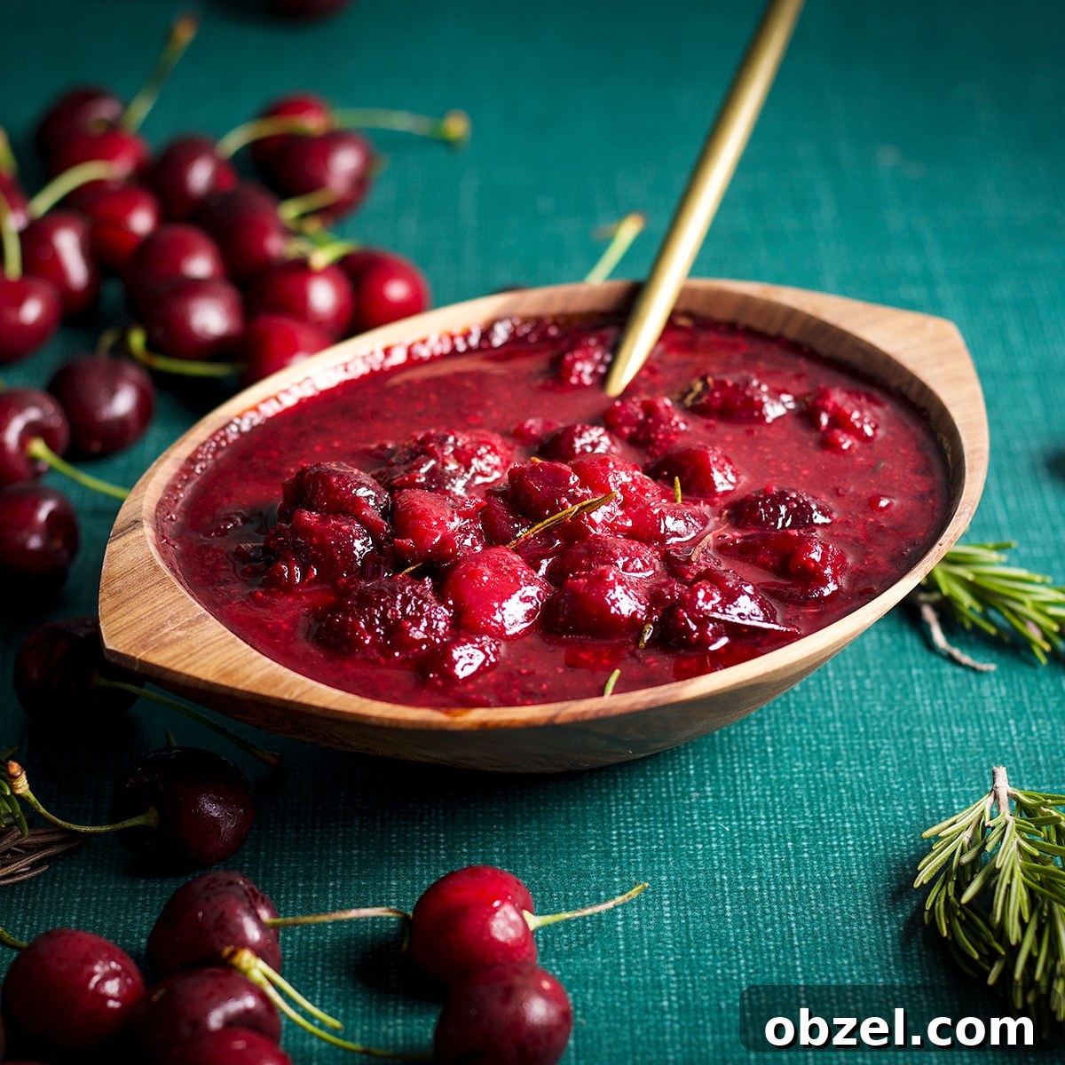 How to Roast Chicken 2 Foolproof Methods for Juicy Results 9 A wooden bowl filled with savory cherry sauce.