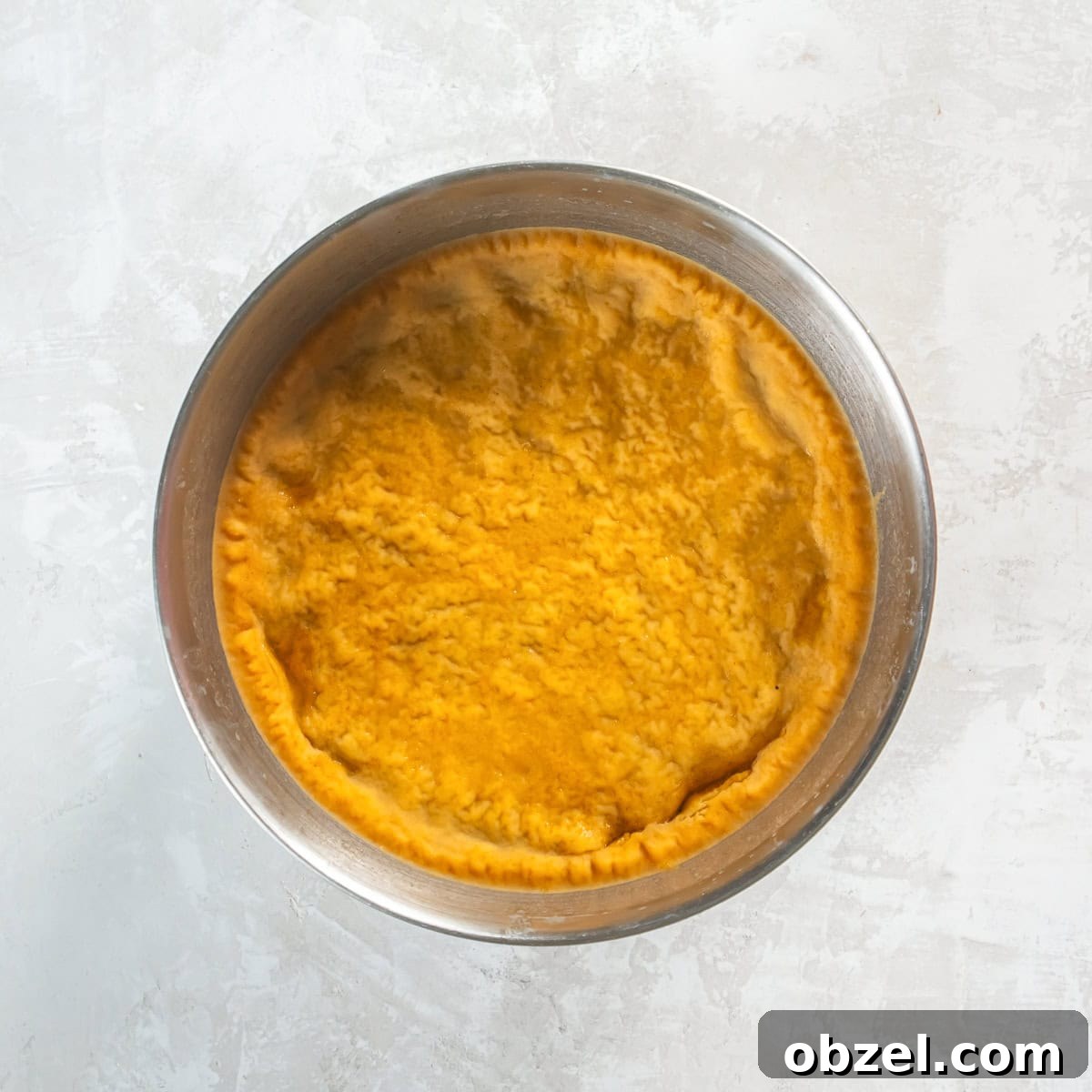 Slow Cooker Pulled Pork Recipe 9 Chilled cooking liquid with a solid layer of fat on the surface.