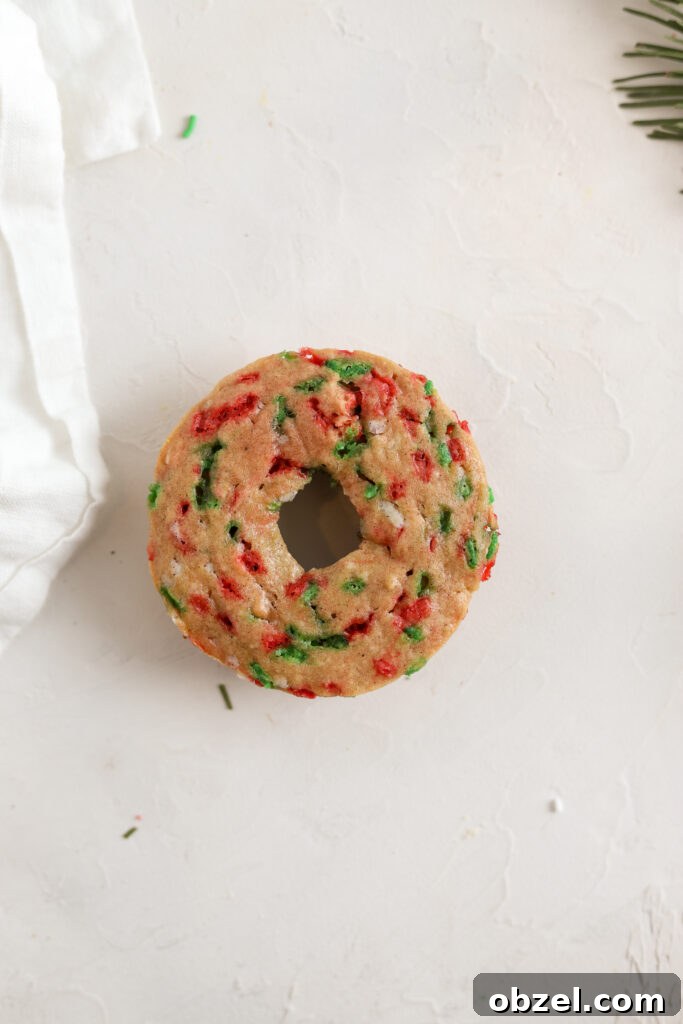 Festive Christmas Donuts for Holiday Baking 5 Christmas donuts dipped in chocolate ganache