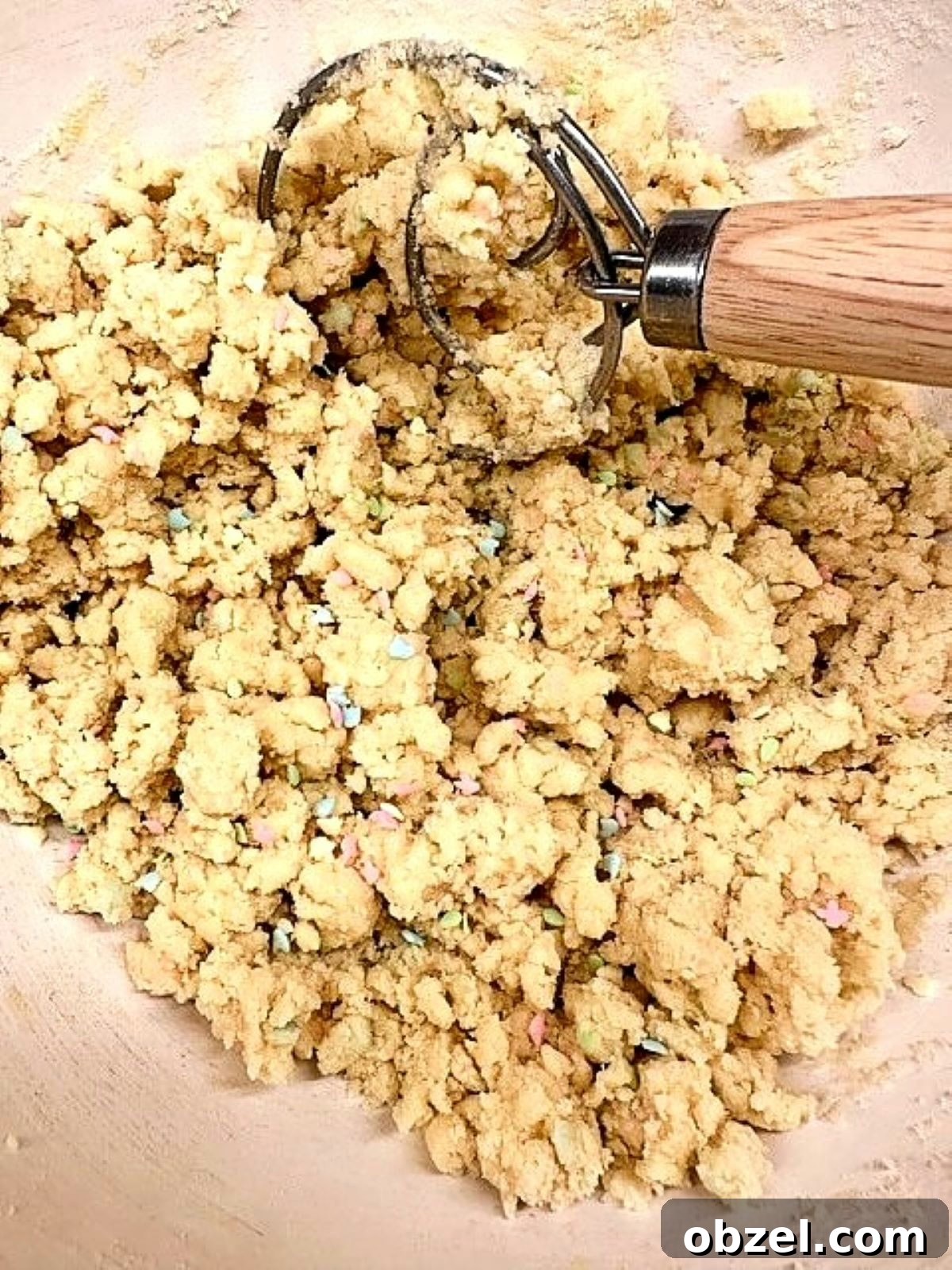 Quick Spring Cookies Recipe with Fresh Flavors 3 sugar cookie bar dough is thick and heavy