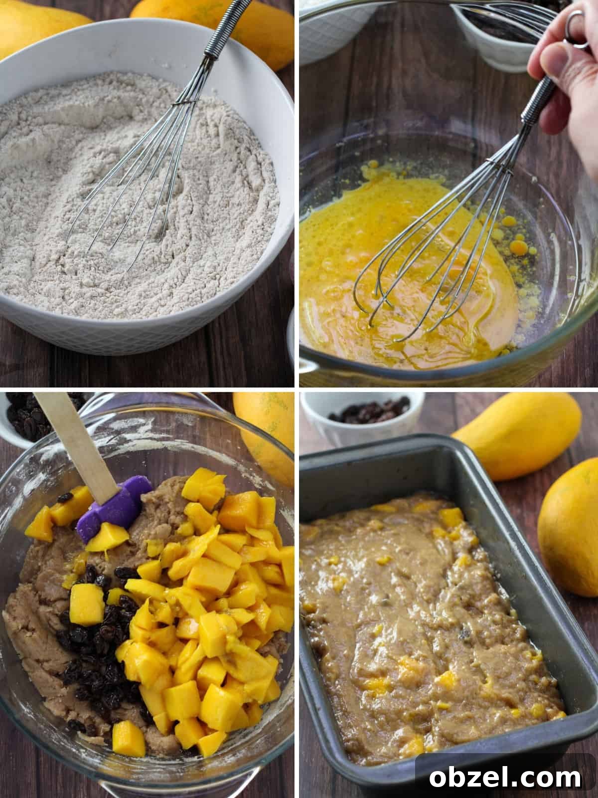 how to make mango bread loaf