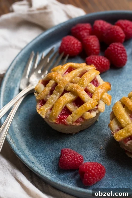 fresh-raspberry-pie Fresh Raspberry Pies in a Muffin Pan