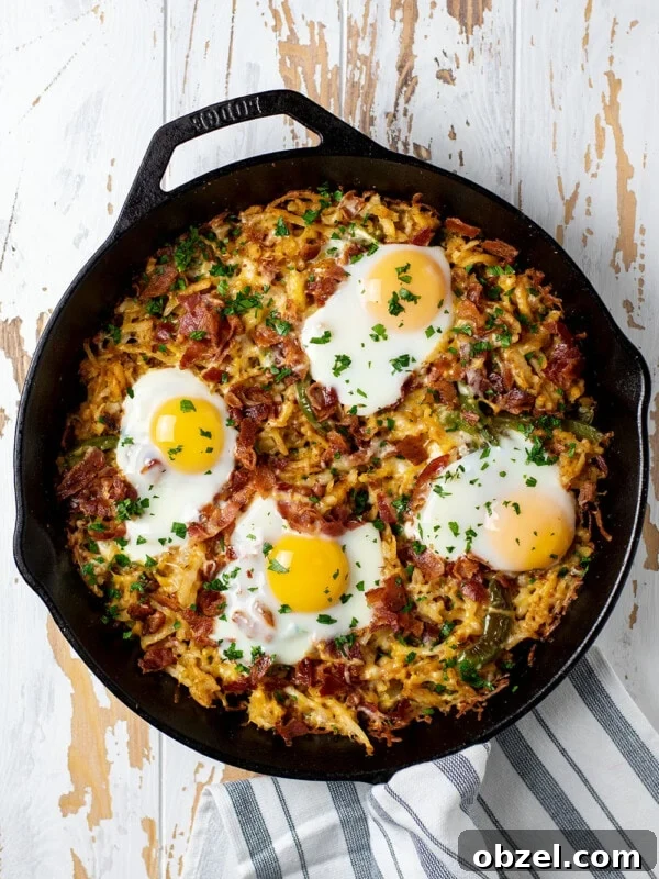 Tater Tot Breakfast Casserole with Eggs and Sausage 9 Breakfast skillet recipe.
