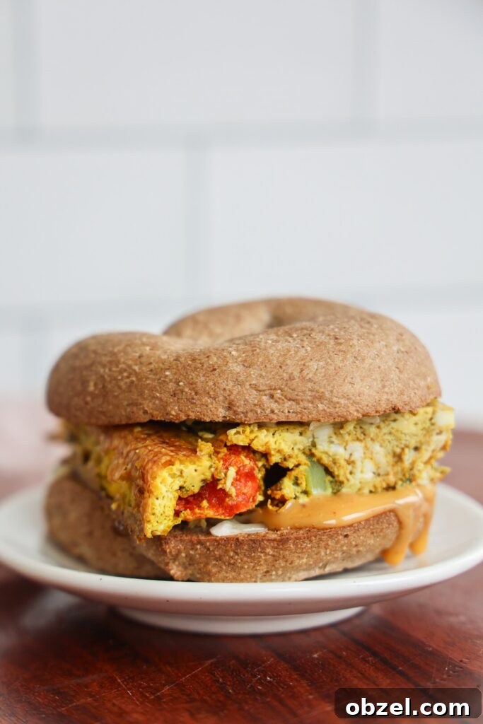 Sheet Pan Baked Eggs for Meal Prep 2 meal prep sheet pan eggs turned into a breakfast sandwich.