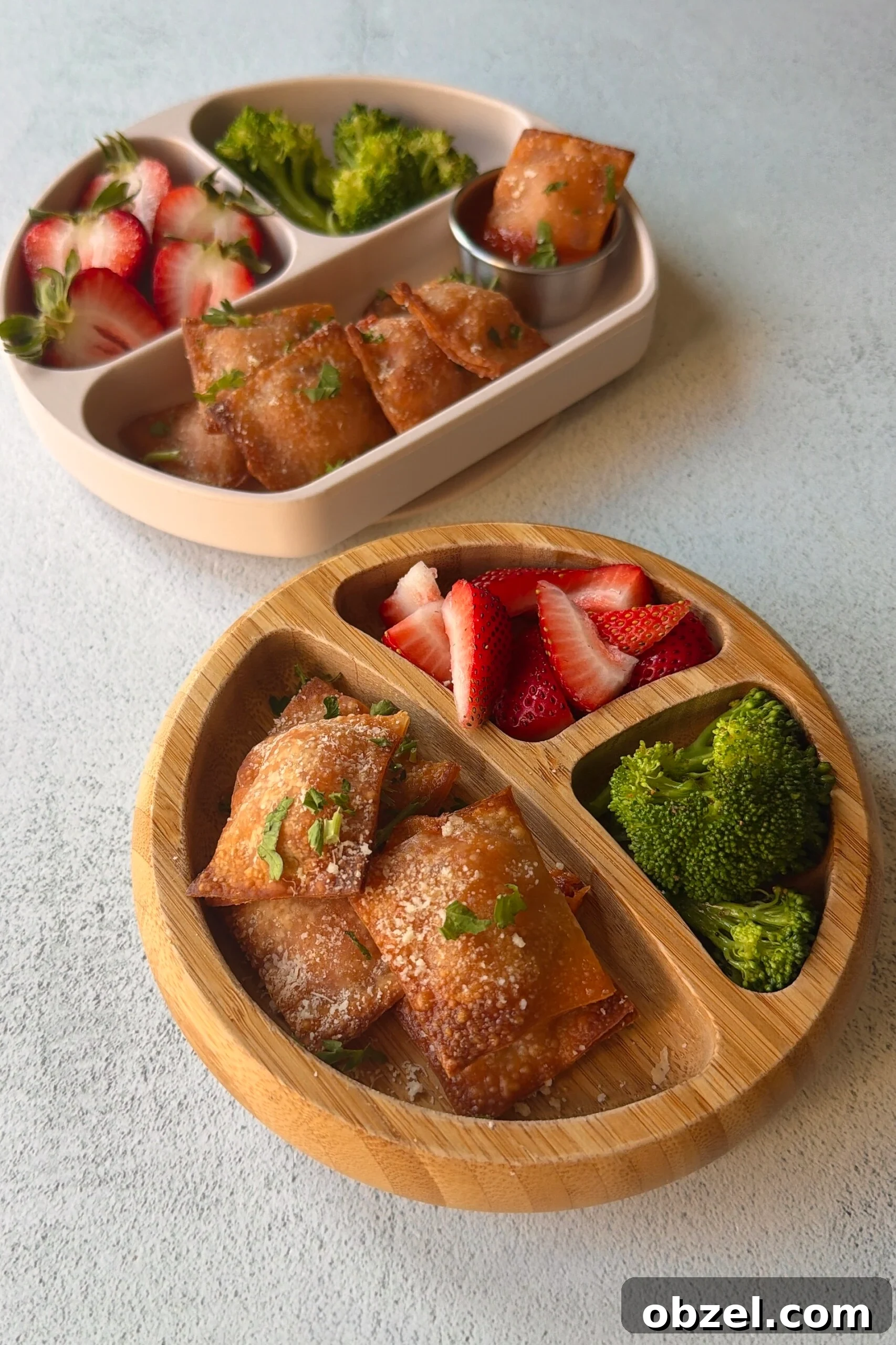 Homemade Pizza Rolls Recipe Totinos Copycat 7 Homemade pizza rolls served with strawberries and broccoli.